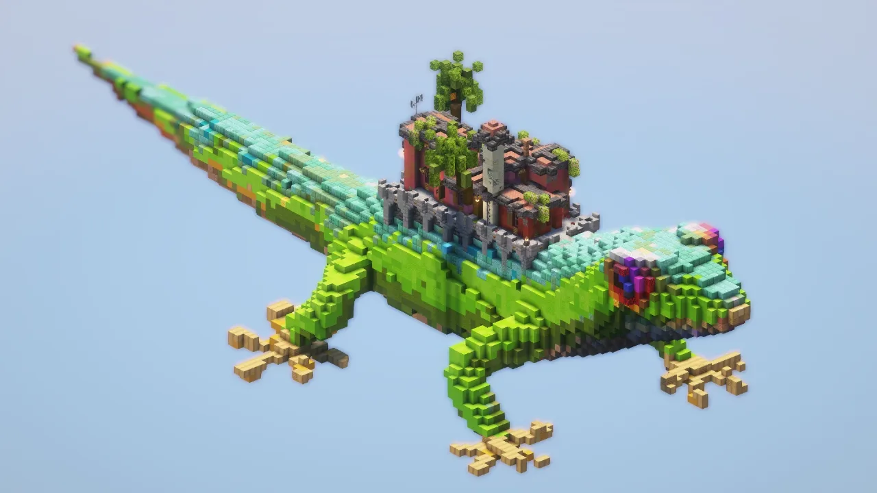 House on a Geko — Minecraft Build by LeonisBuilds