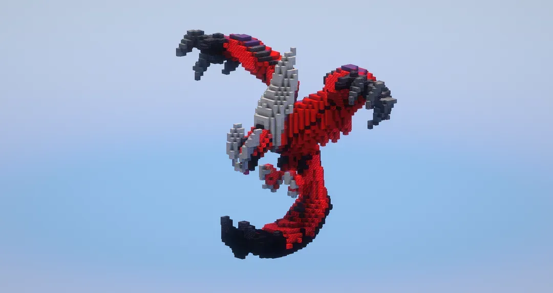 Yveltal — Minecraft Build by LeonisBuilds
