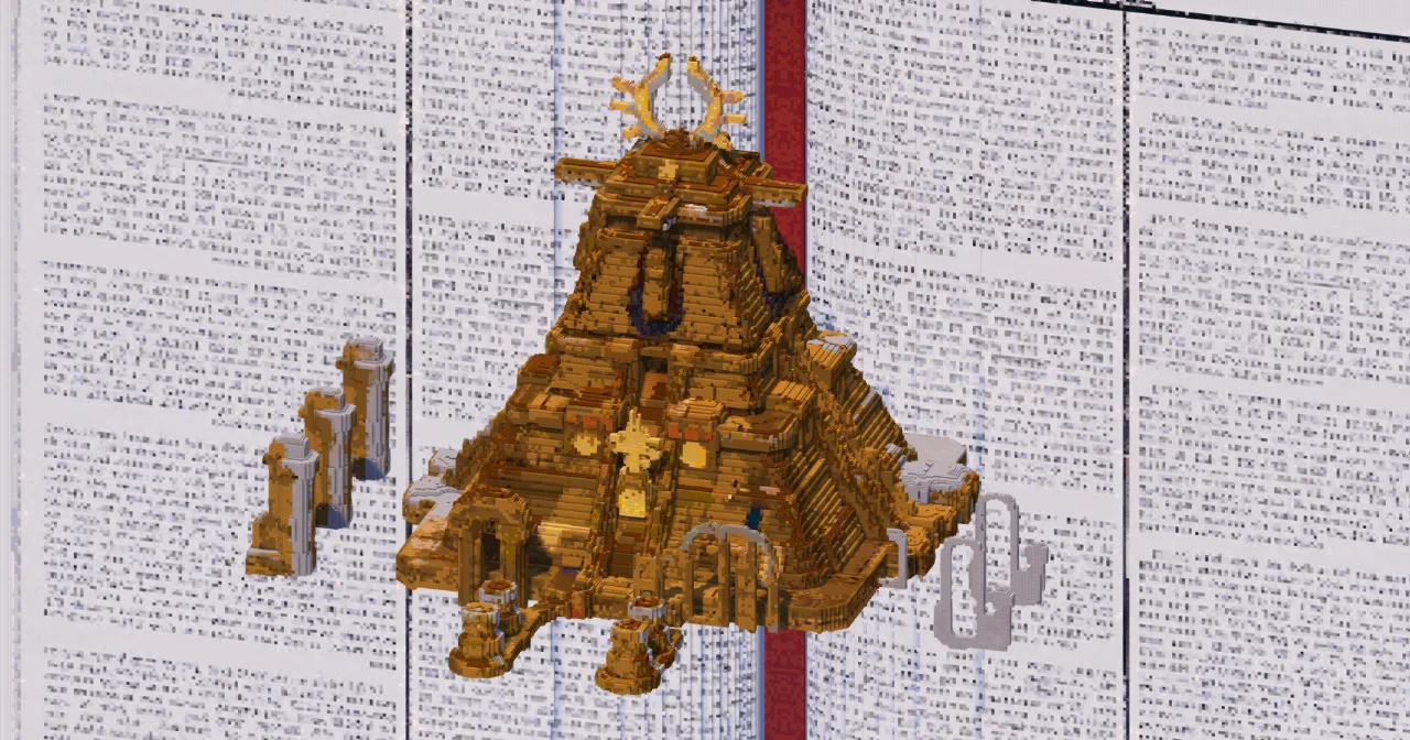 Sun Temple Pyramid — Minecraft Build by TheBibleOfBuilding