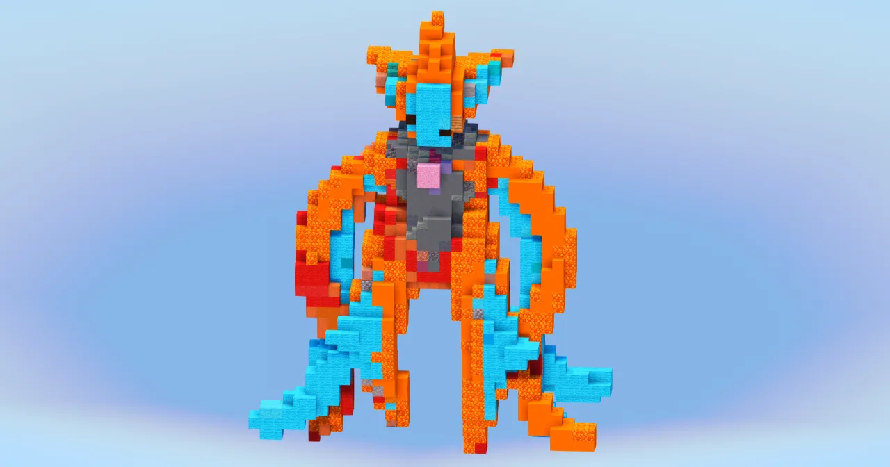 Deoxys Attack from Pokemon — Minecraft Build by LeonisBuilds