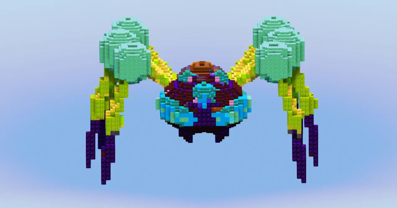 Araquanid from Pokemon — Minecraft Build by LeonisBuilds
