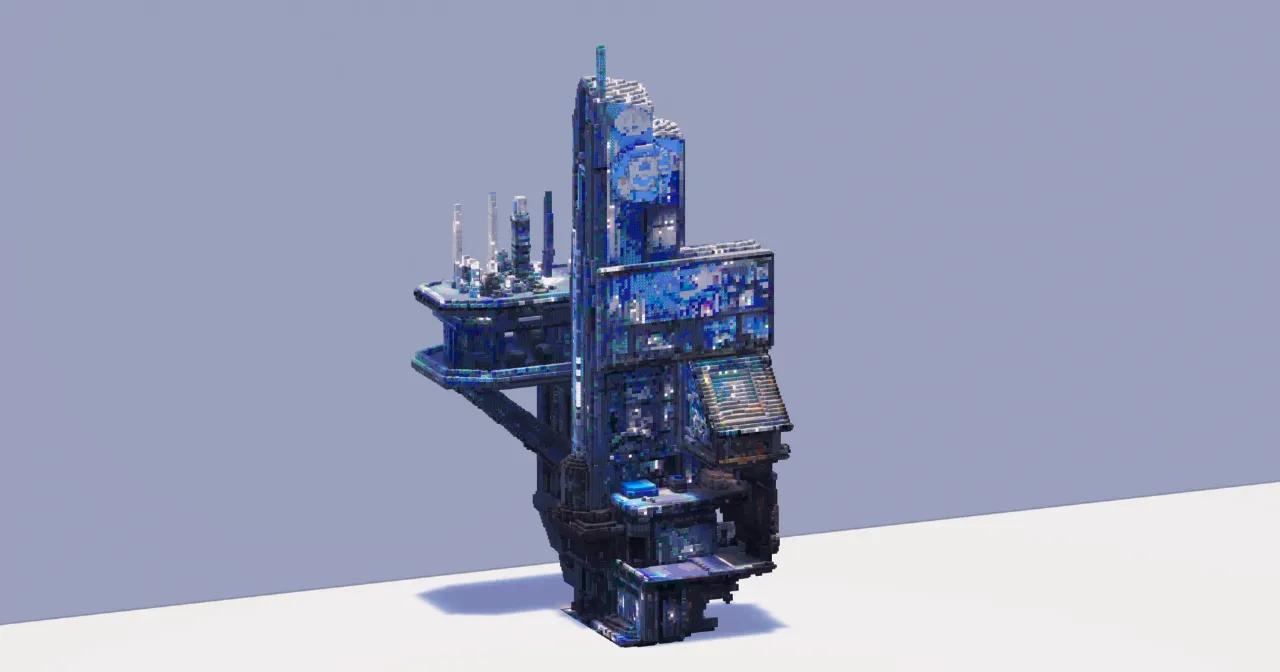 Futuristic Tower — Minecraft Build by ModernCraft