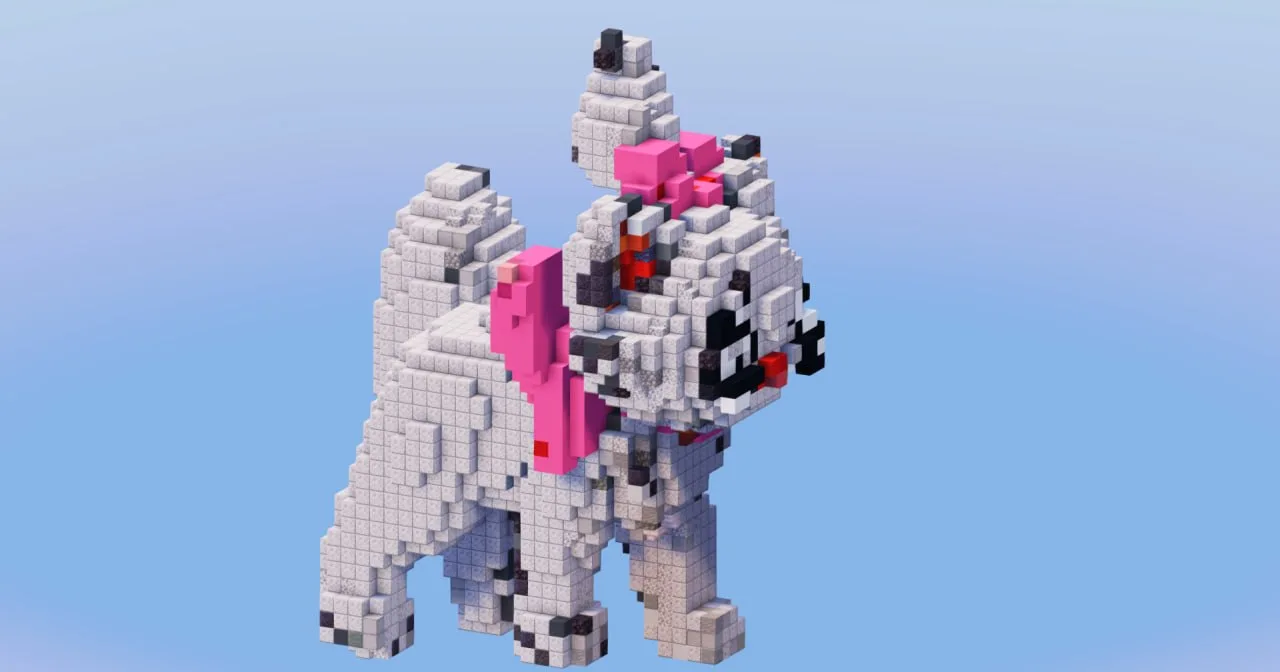 Marie from Disney Aristocats — Minecraft Build by LeonisBuilds