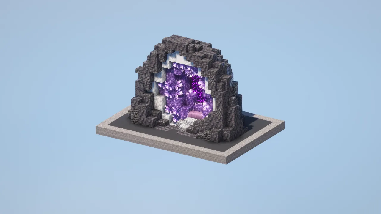 Amethyst Portal — Minecraft Build by LeonisBuilds