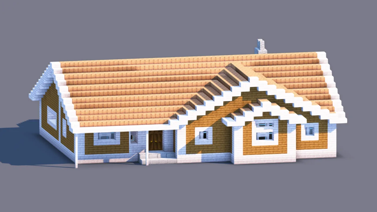 Modern Suburban Ranch House | Family Home — Minecraft Build by RaekonBuilds