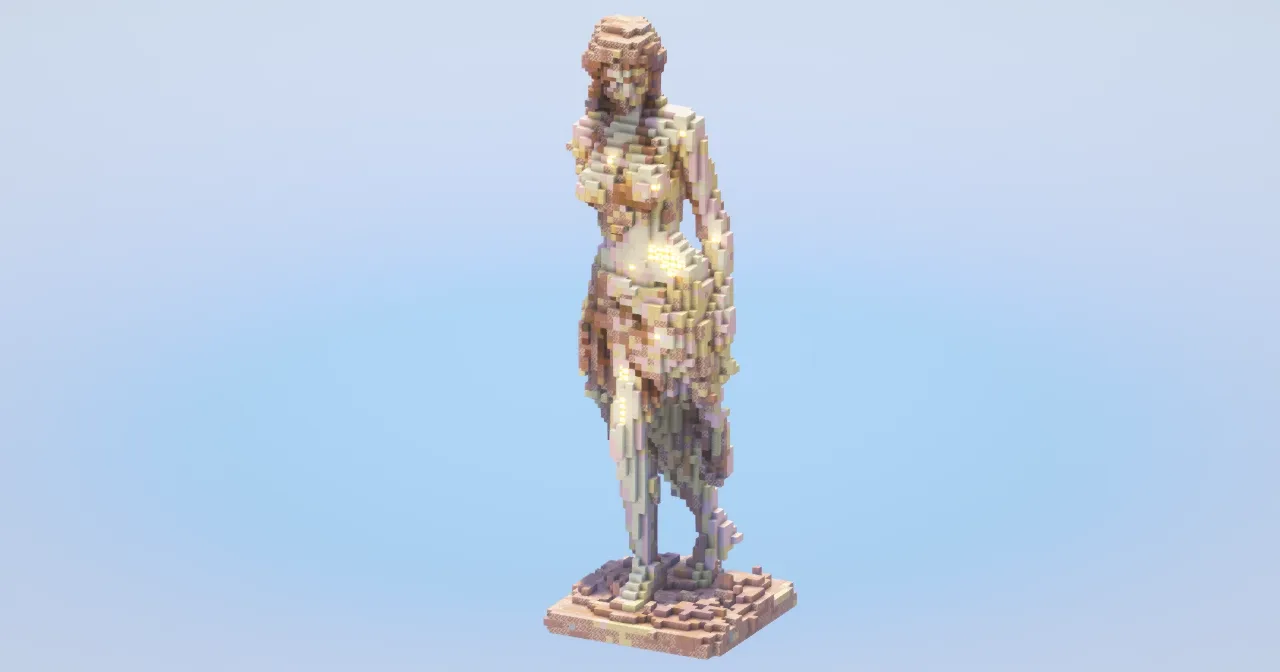 Goddess statue‎ — Minecraft Build by LeonisBuilds