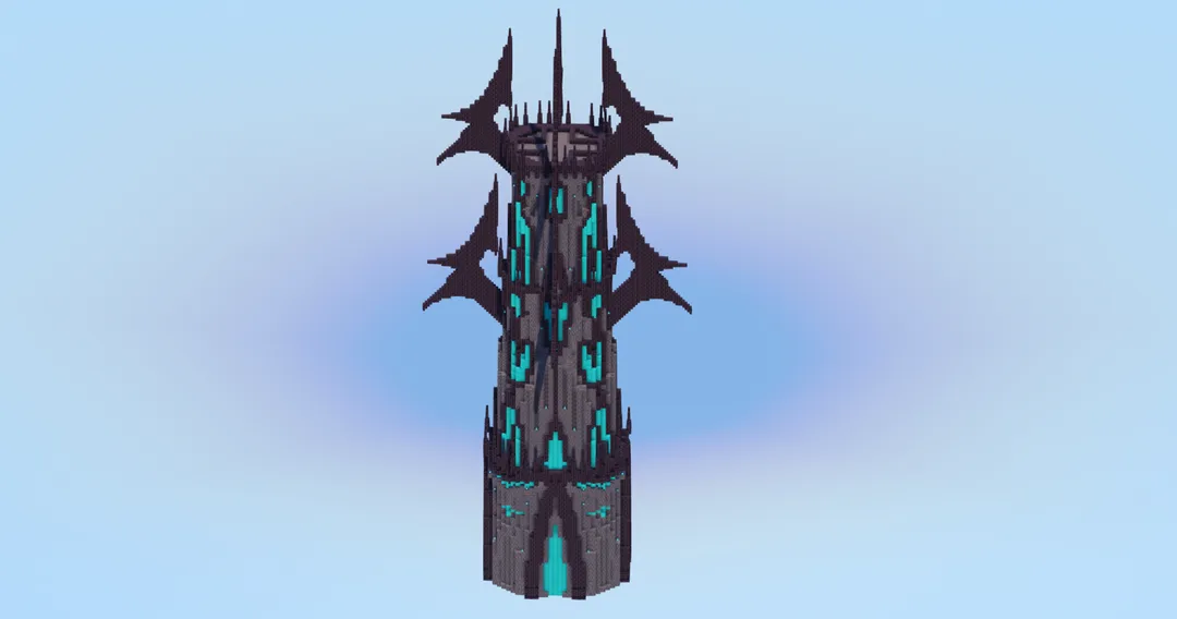 Short Large Dark Tower — Minecraft Build by LeonisBuilds
