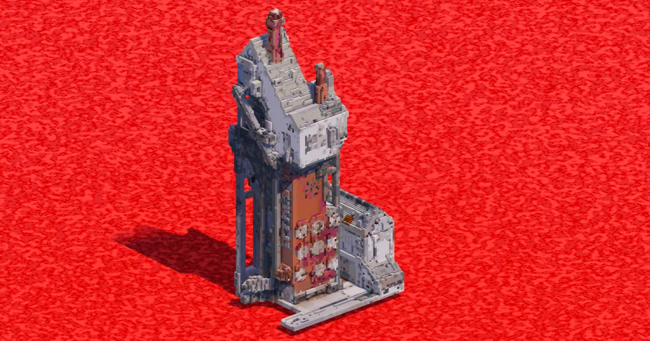 Industrial House Gantry — Minecraft Build by ImpossibleBuilds