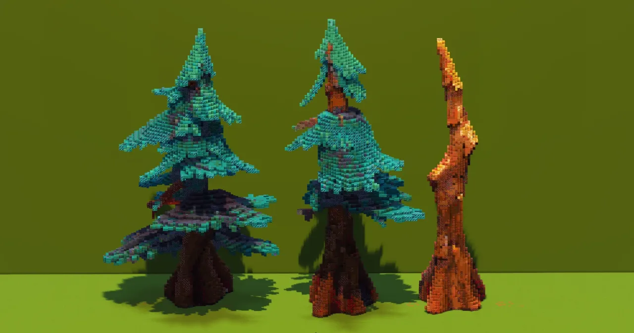 Spruce Trees Pack — Minecraft Build by VerdantBuilds