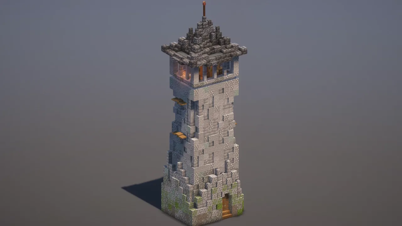 Medieval Tower — Minecraft Build by MellowHat