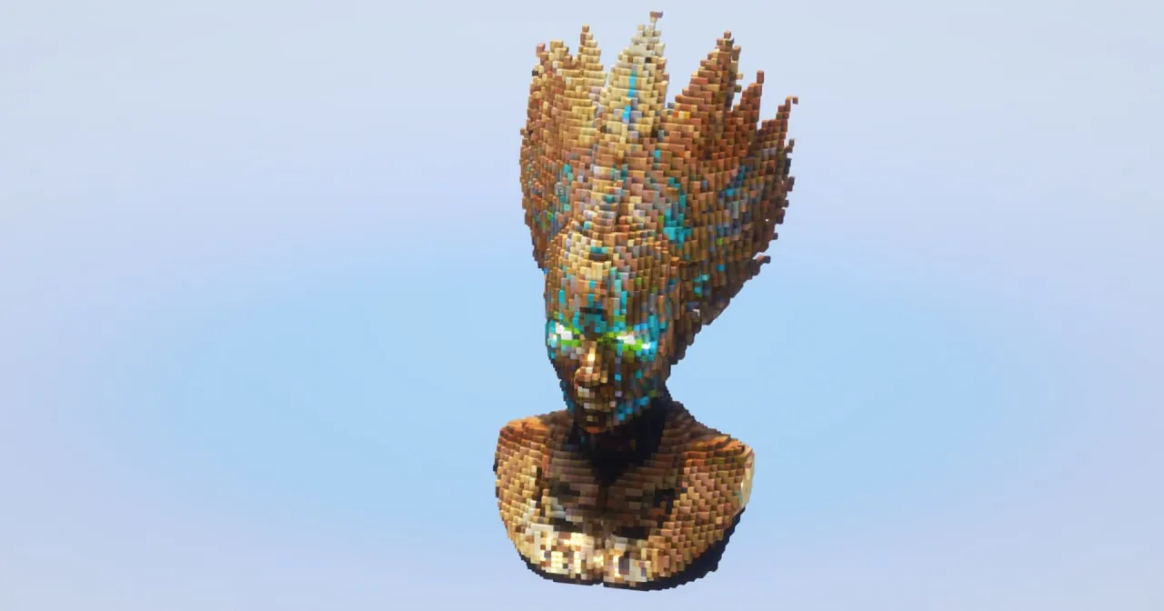 Steampunk Bust — Minecraft Build by LeonisBuilds