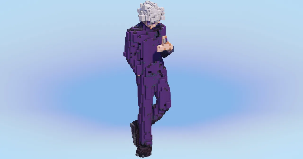 Satoru Gojo — Minecraft Build by LeonisBuilds