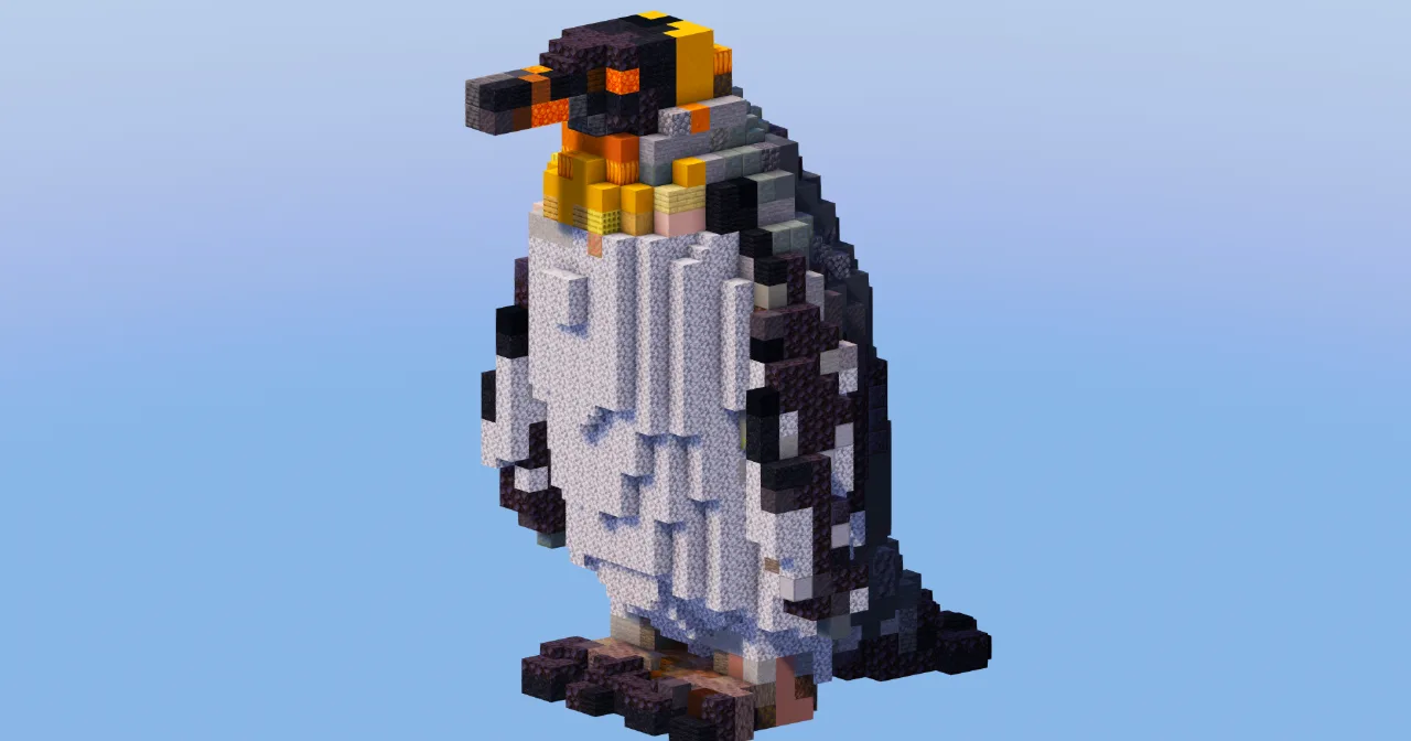 Emperor Penguin Small — Minecraft Build by LeonisBuilds