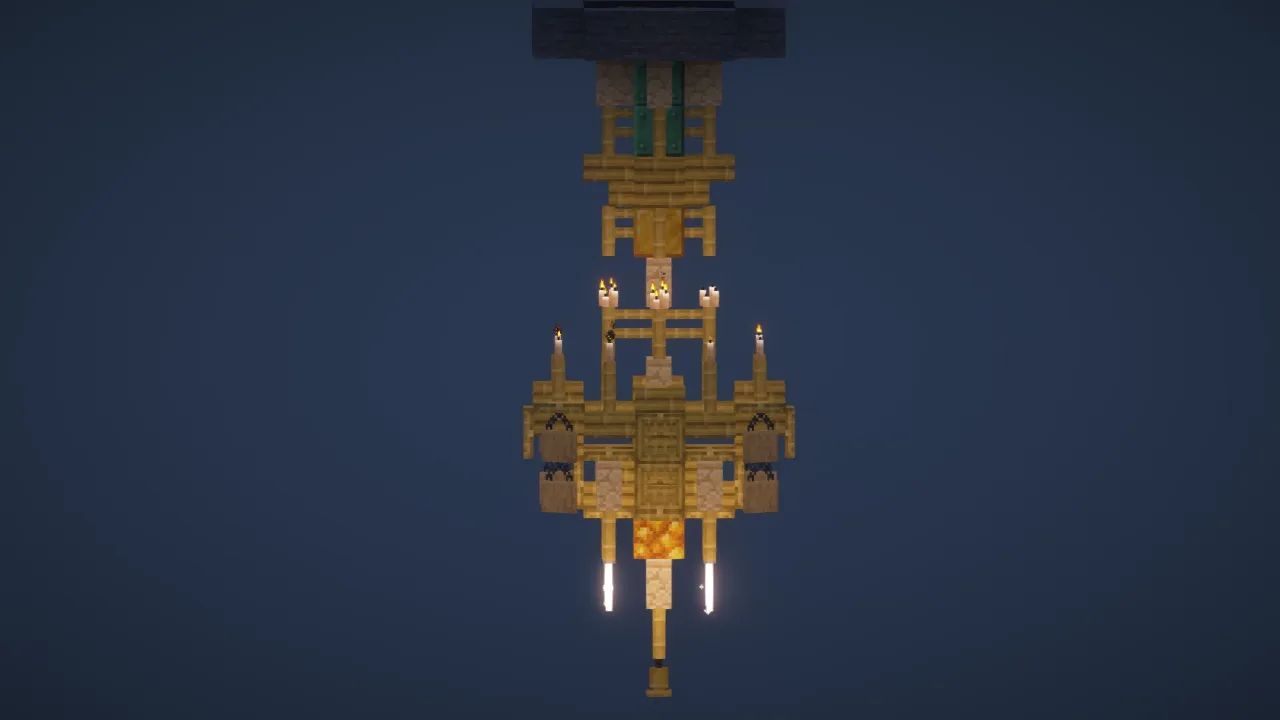 Golden Chandelier — Minecraft Build by LeonisBuilds