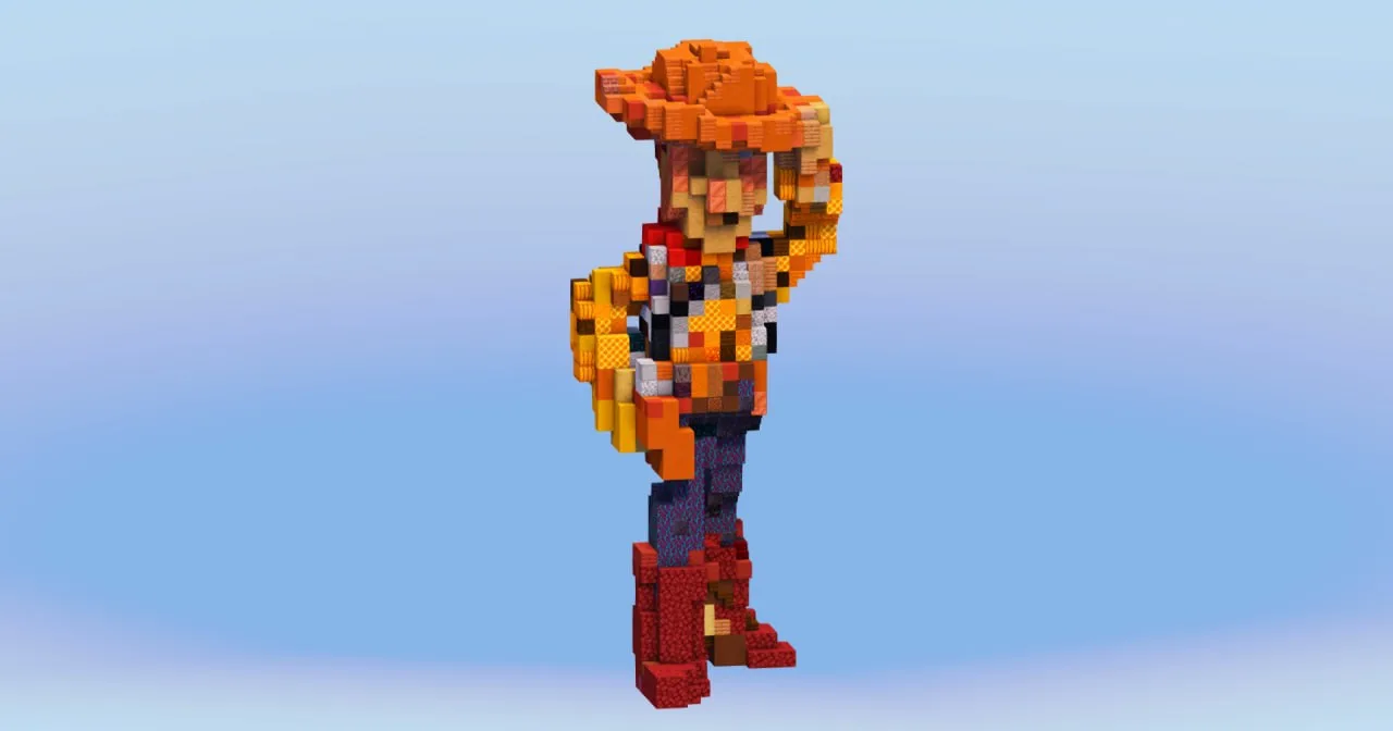 Woody from Disney Toy Story — Minecraft Build by LeonisBuilds