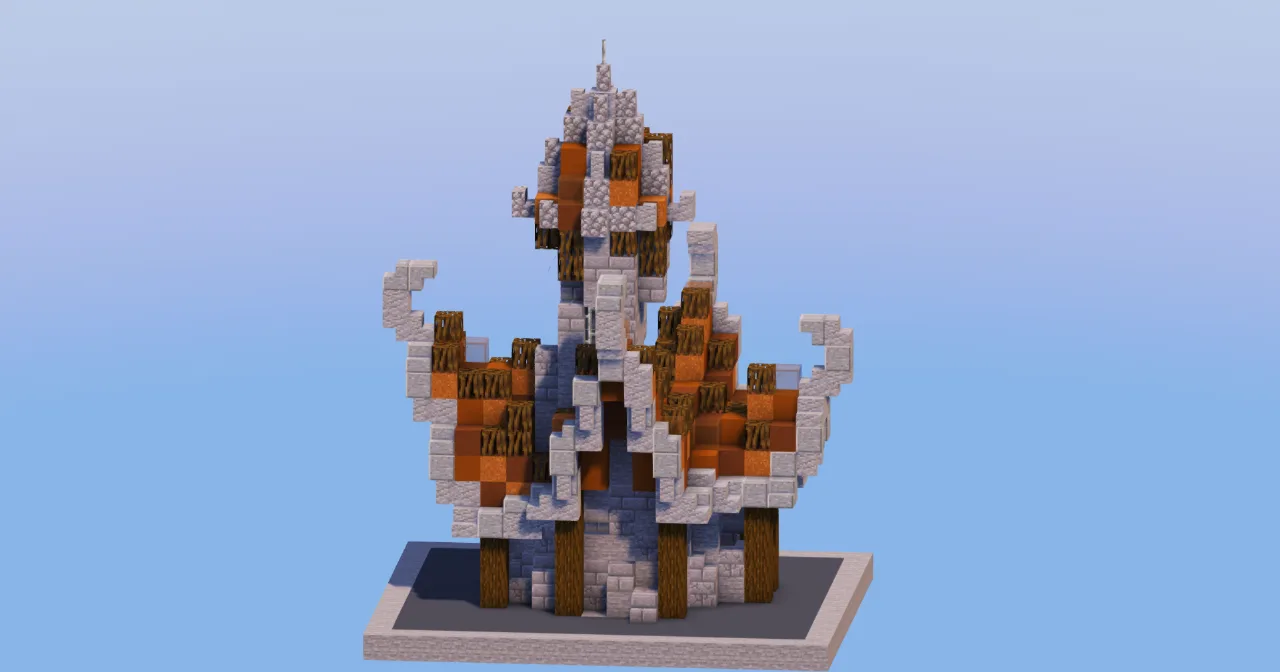 Brown Medieval Fantasy House 4 — Minecraft Build by LeonisBuilds