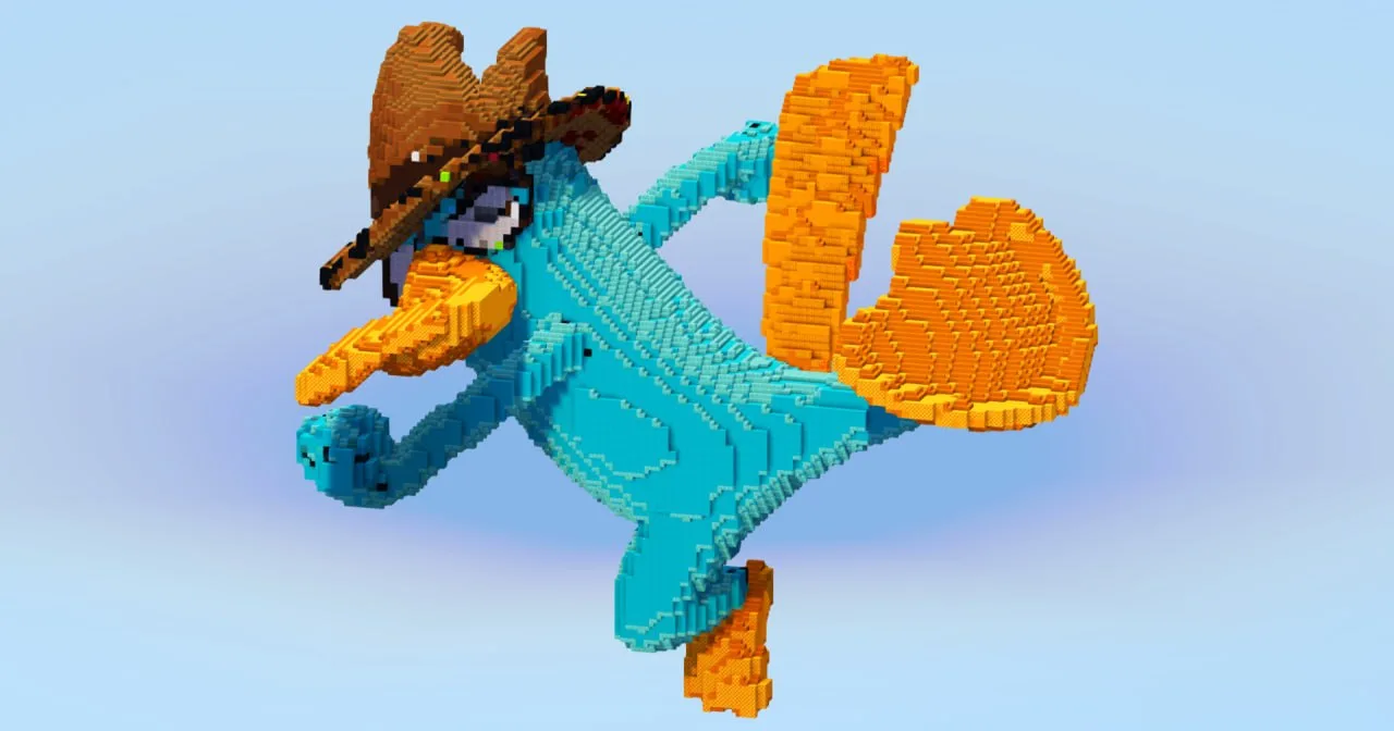 Perry the Platypus — Minecraft Build by LeonisBuilds