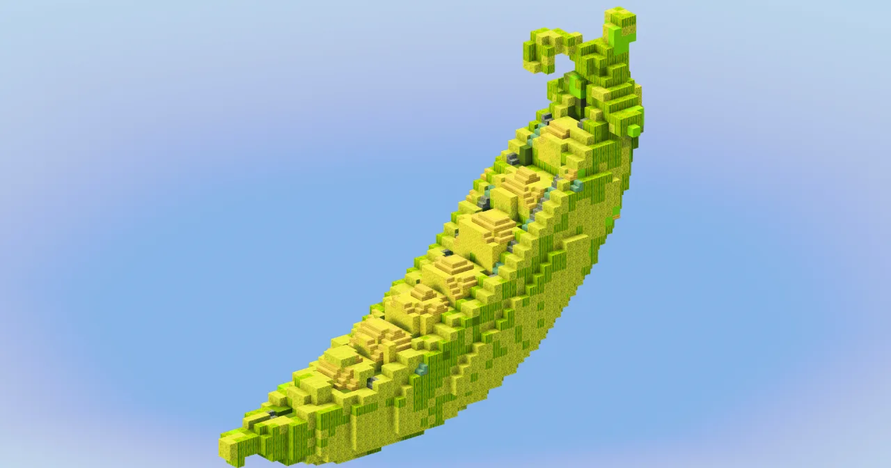 Peapod Vegetable — Minecraft Build by LeonisBuilds