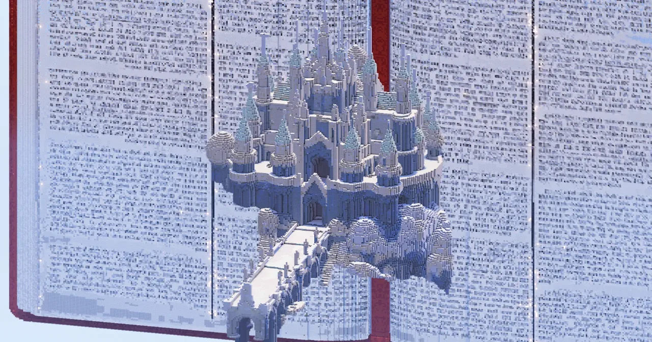 White Castle on a Cloud — Minecraft Build by TheBibleOfBuilding