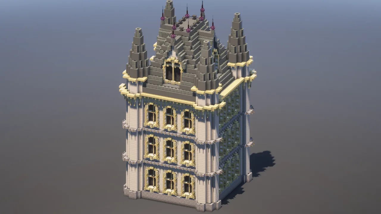 Gothic Castle Tower — Minecraft Build by MellowHat