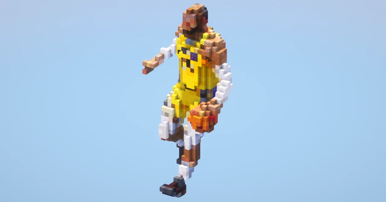 LeBron James statue‎ — Minecraft Build by LeonisBuilds