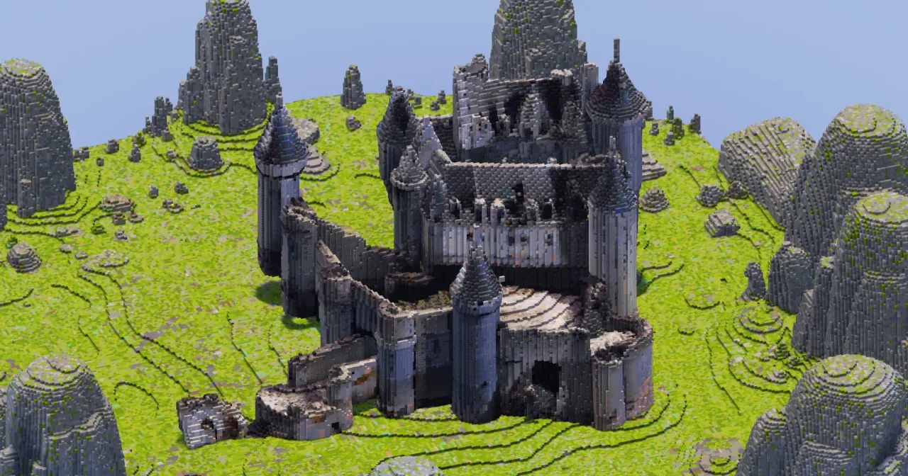 White Medieval Castle — Minecraft Build by StrongholdStudios