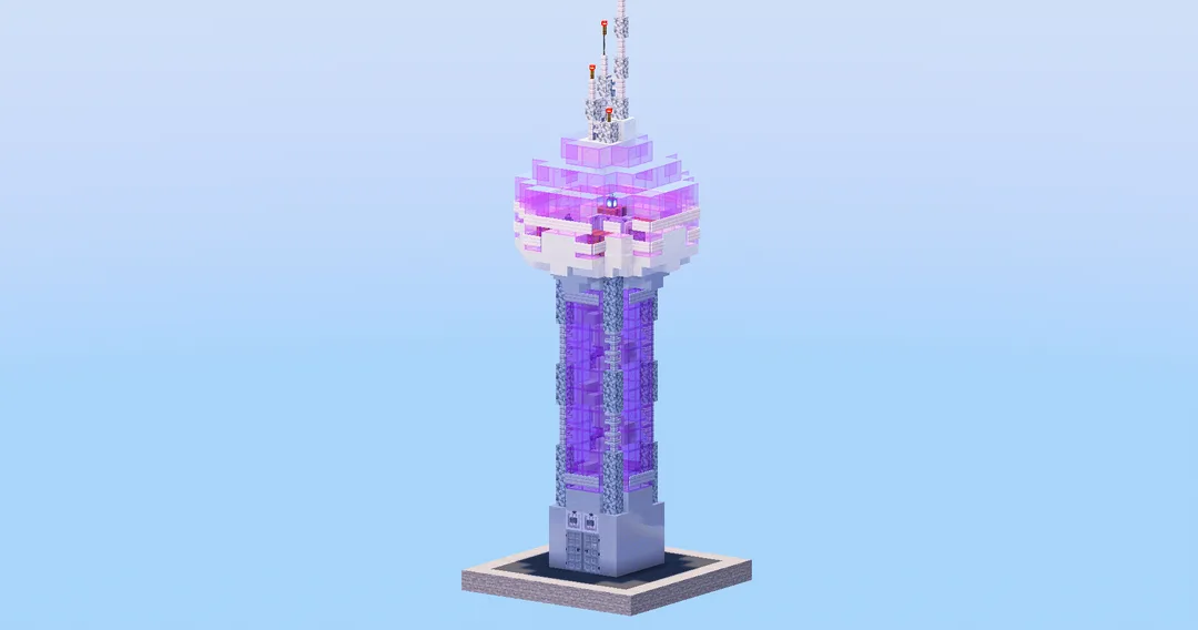 Futuristic Tower — Minecraft Build by LeonisBuilds