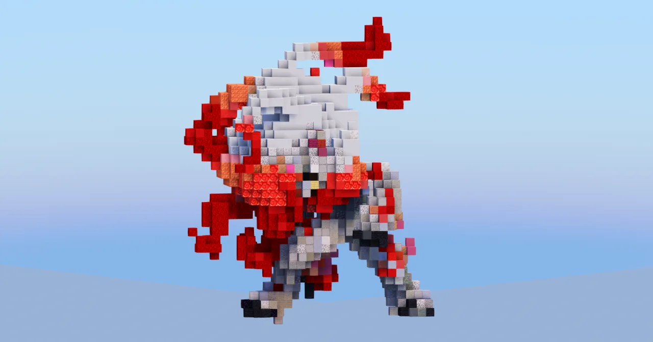 Hisuian Zoroark from Pokemon — Minecraft Build by LeonisBuilds