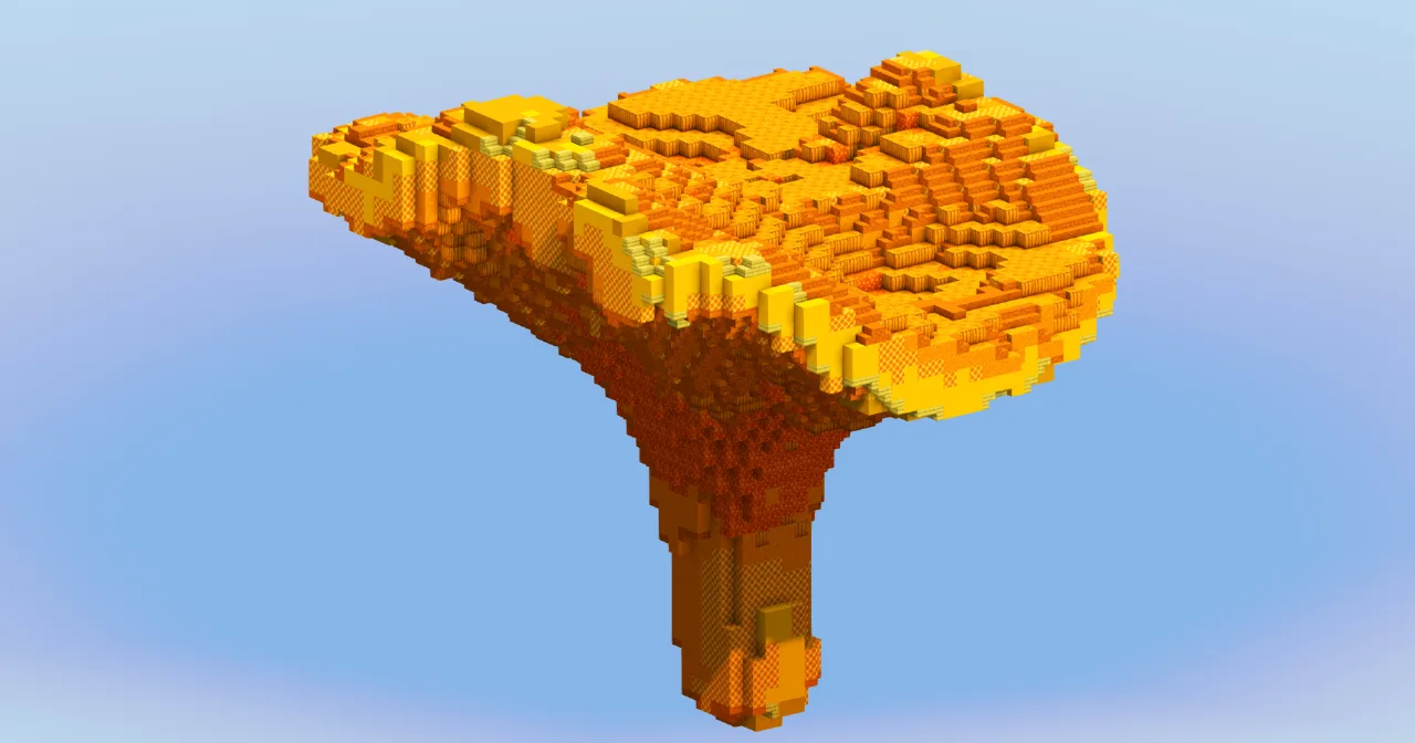 Chanterelle Mushroom — Minecraft Build by LeonisBuilds