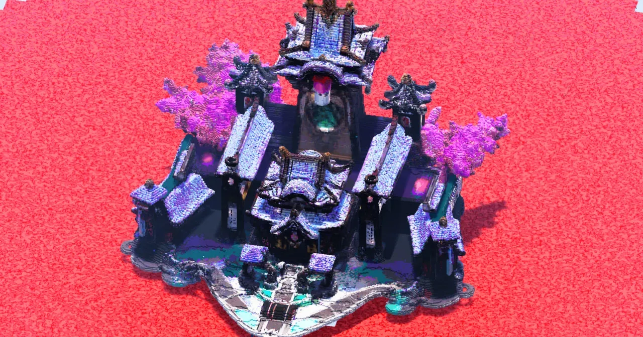 Fantasy Japanese Temple — Minecraft Build by ImpossibleBuilds