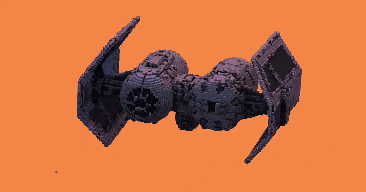 TIE Bomber — Minecraft Build by StarWarsCreations