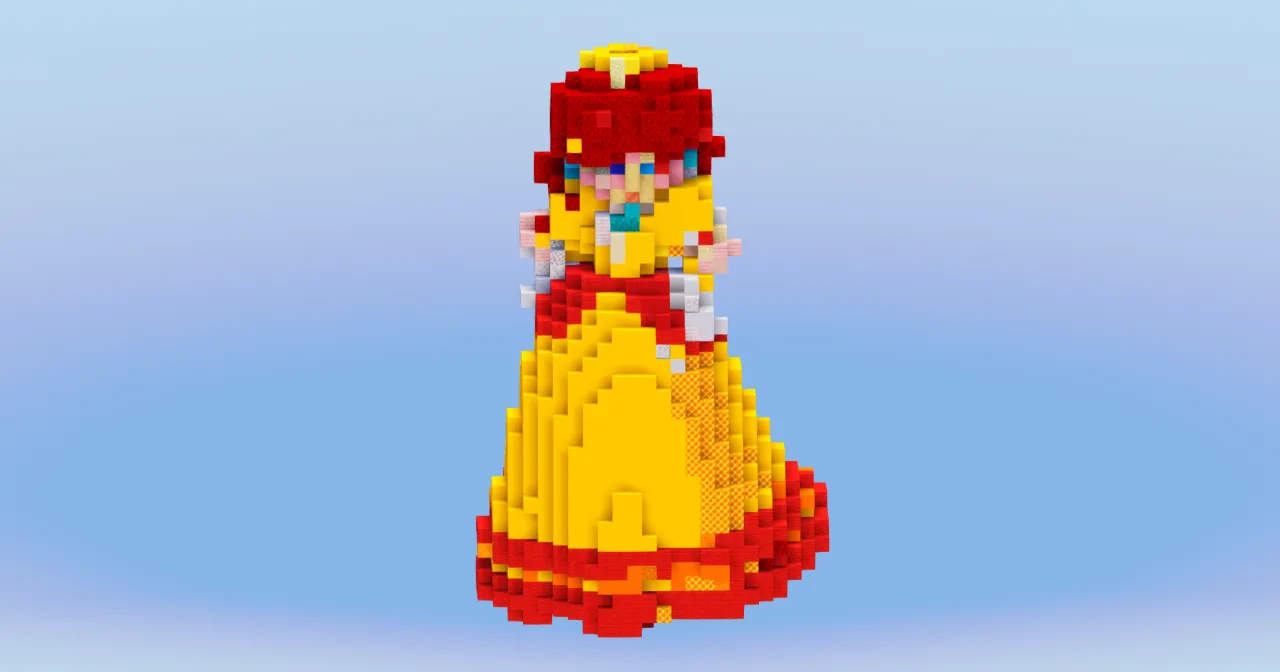 Daisy from Super Mario — Minecraft Build by LeonisBuilds