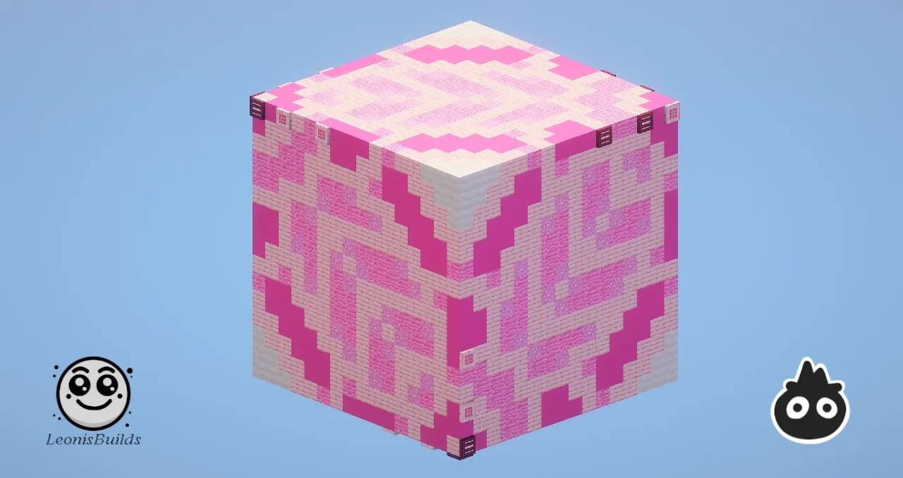 Pink Glazed Terracotta (Collab) — Minecraft Build by LeonisBuilds