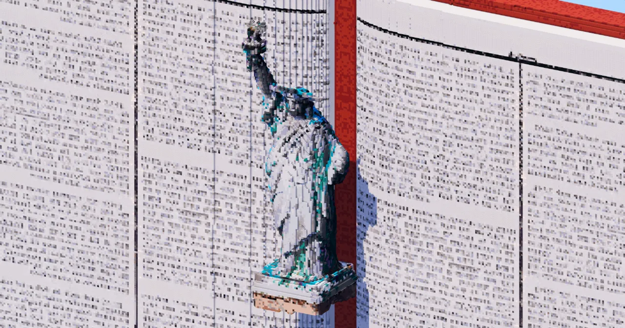 Statue of Liberty — Minecraft Build by TheBibleOfBuilding