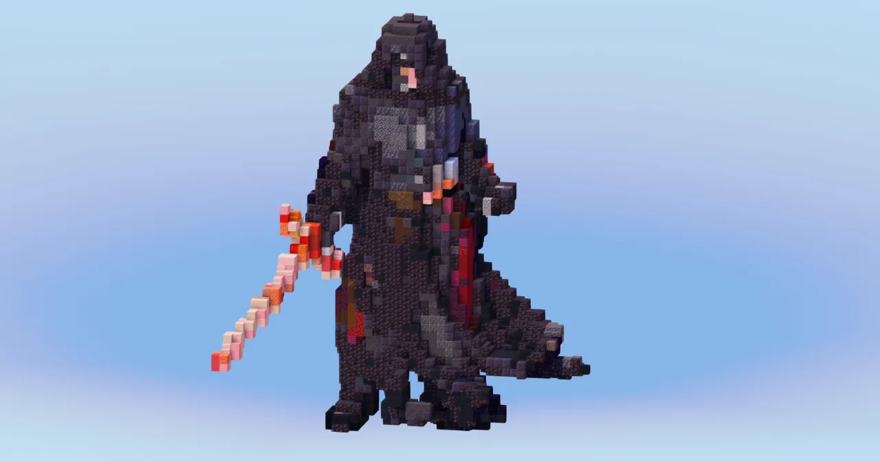 Kylo Ren from Star Wars — Minecraft Build by LeonisBuilds