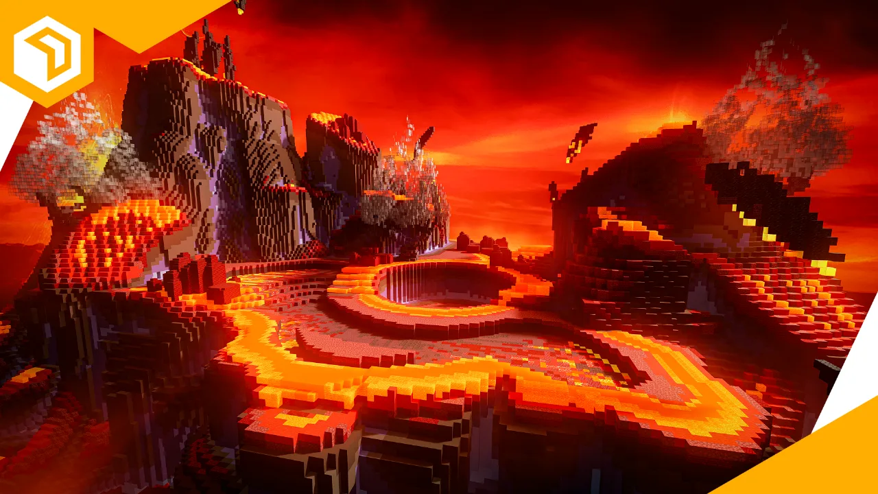 Tiny Volcano Arena — Minecraft Build by BlockyVerse