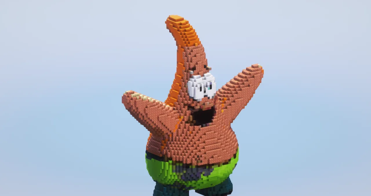 Patrick Star — Minecraft Build by LeonisBuilds