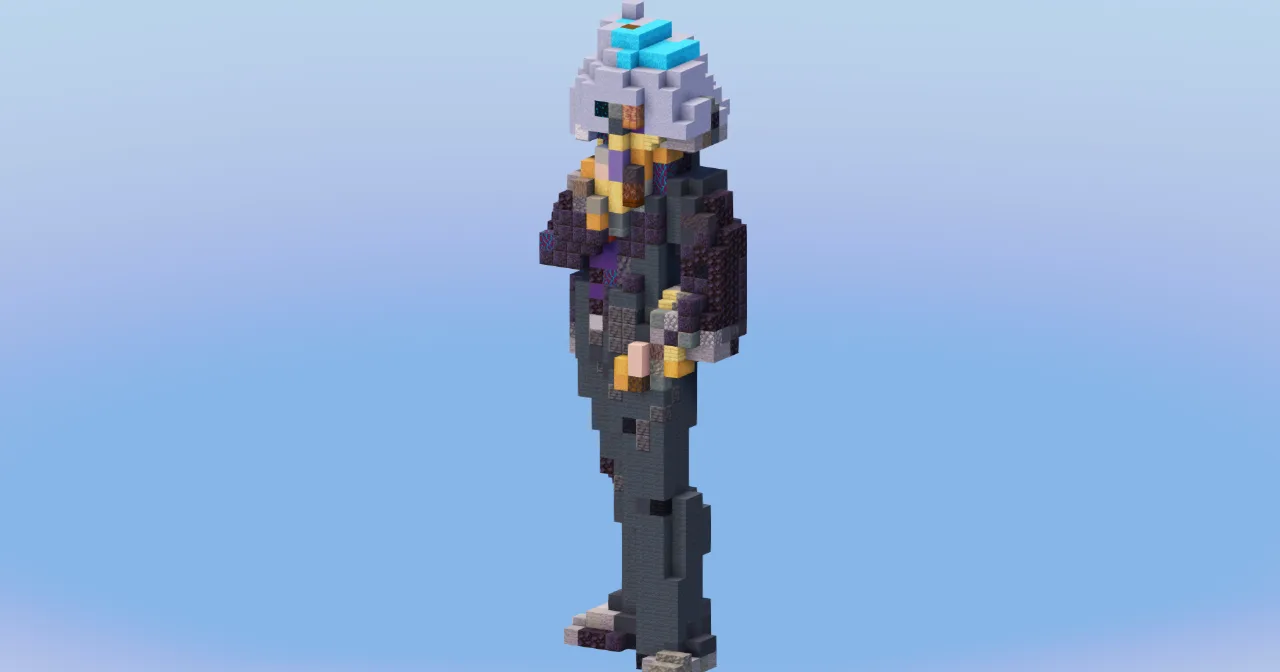 Steven Stone Champion from Pokemon — Minecraft Build by LeonisBuilds