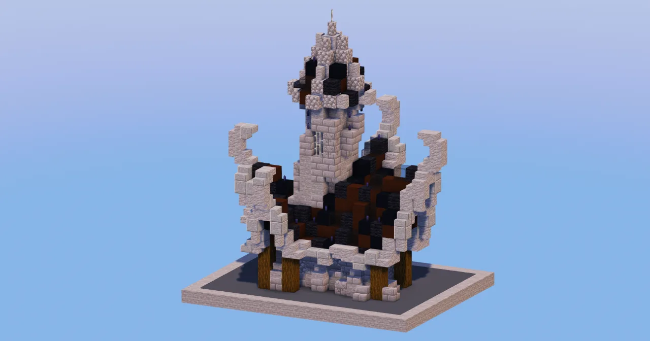 Black Medieval Fantasy House 3 — Minecraft Build by LeonisBuilds