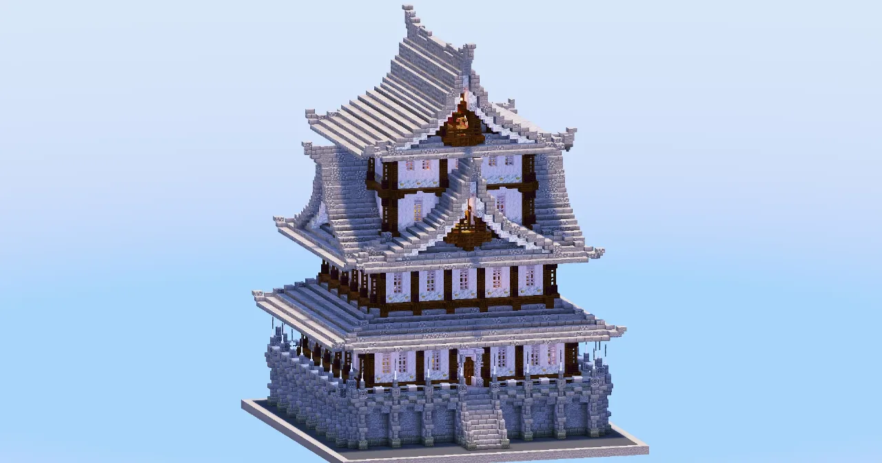 Japanese Castle — Minecraft Build by LeonisBuilds