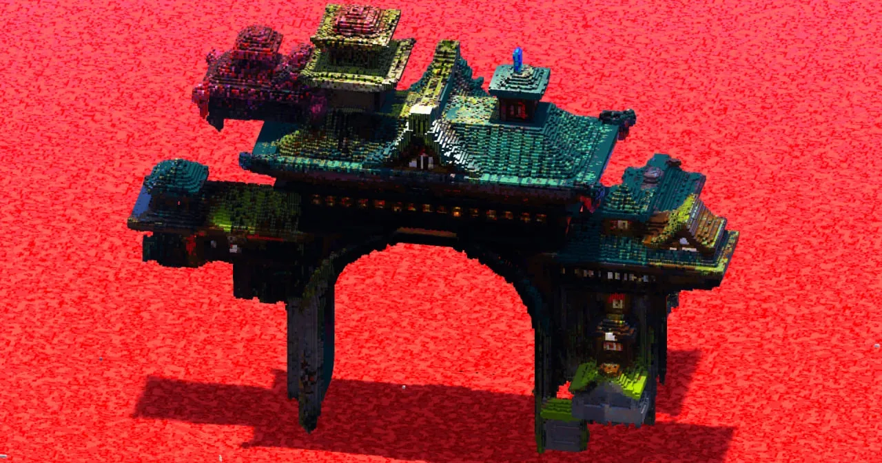 Arch Japanese Castle — Minecraft Build by ImpossibleBuilds