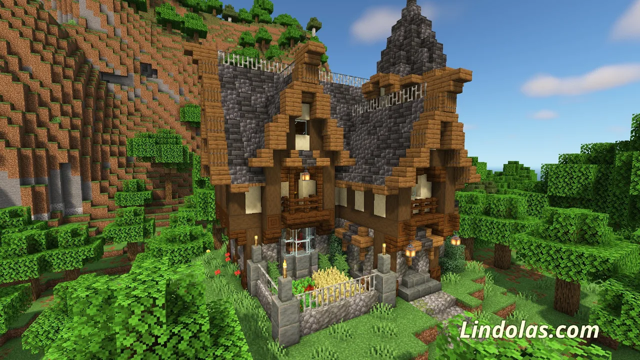 Medieval Survival House #3 (Java/Bedrock) — Minecraft Build by Lindolas