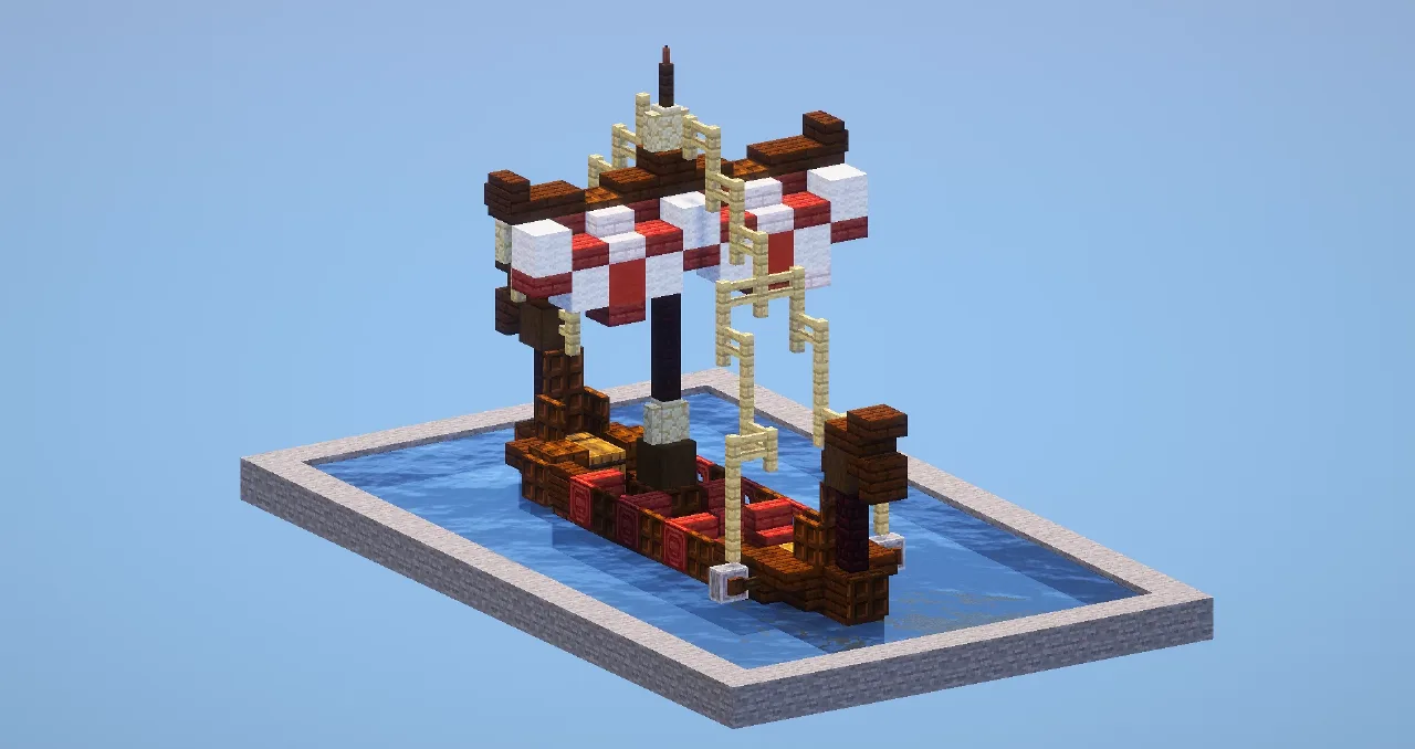 Viking Boat — Minecraft Build by LeonisBuilds