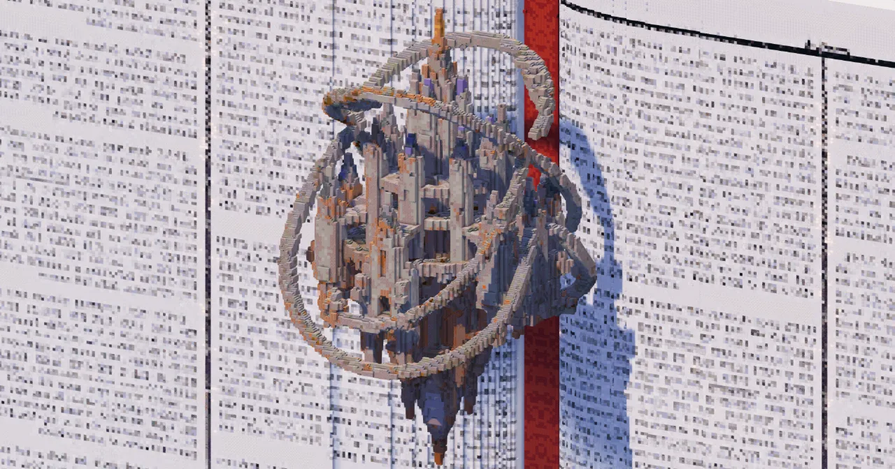 Sky Cathedral Rings — Minecraft Build by TheBibleOfBuilding