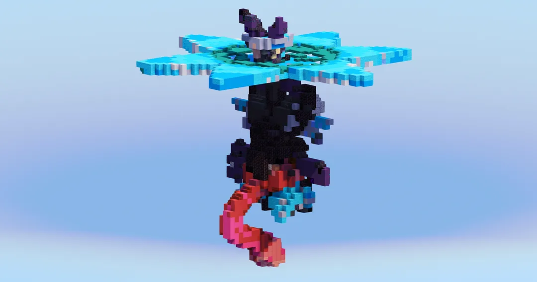 Mega Greninja from Pokemon — Minecraft Build by LeonisBuilds