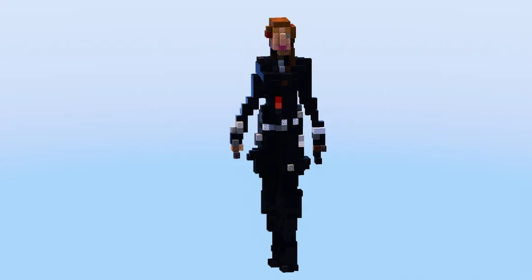 Natasha Romanoff from Marvel — Minecraft Build by LeonisBuilds