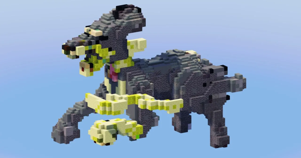 Zygarde 10% Form from Pokemon — Minecraft Build by LeonisBuilds