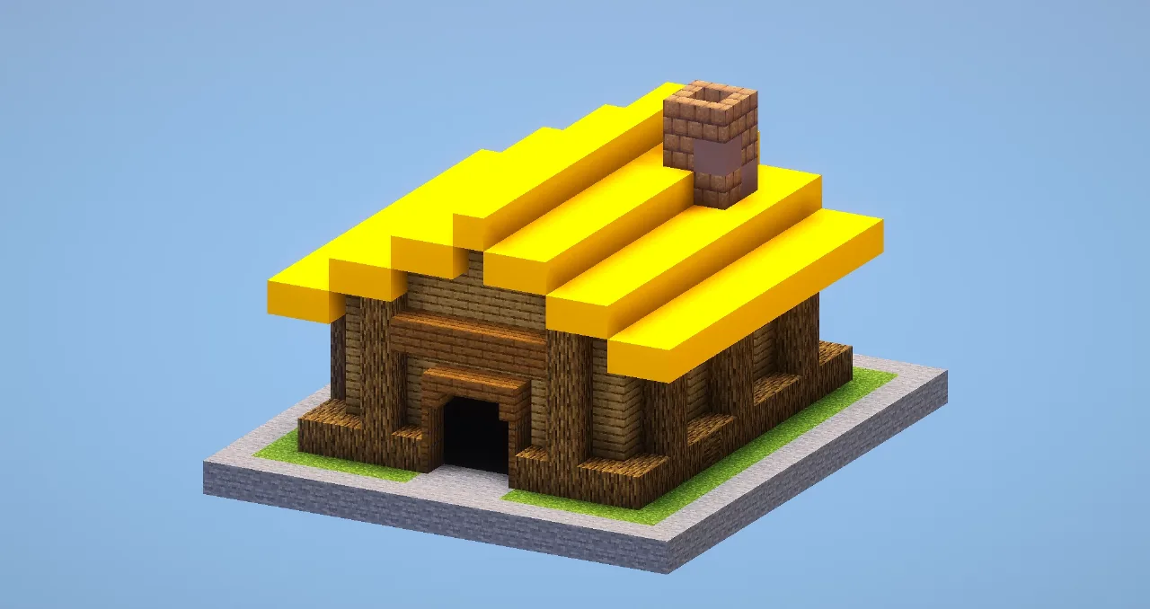 Clash of Clans Town Hall Level 1 — Minecraft Build by LeonisBuilds