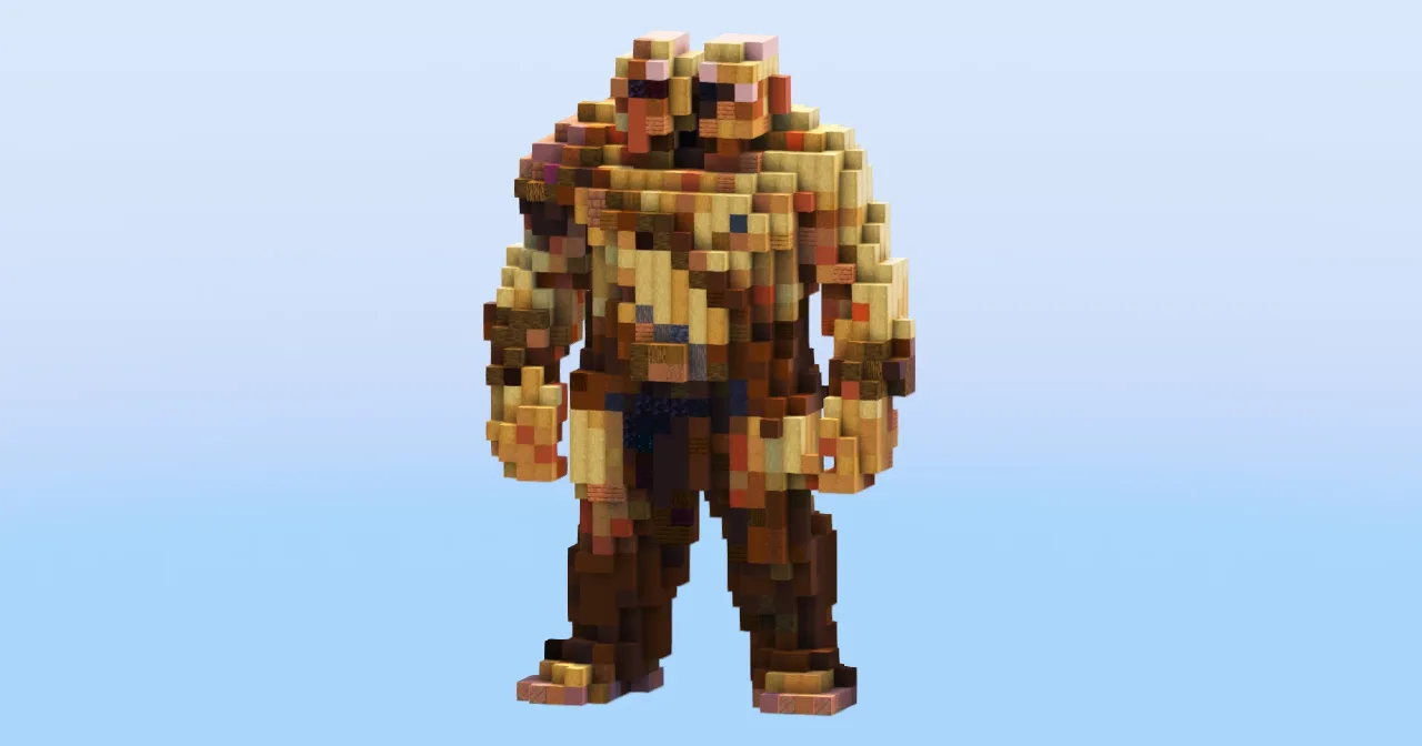 Two Headed Ogre Small — Minecraft Build by LeonisBuilds