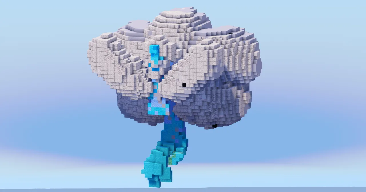 Mega Altaria from Pokemon — Minecraft Build by LeonisBuilds